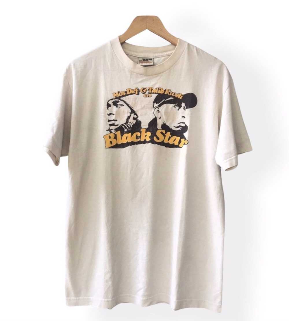 Band Tees × Vintage Black Star Rap Tee T-Shirt Mo… - image 1
