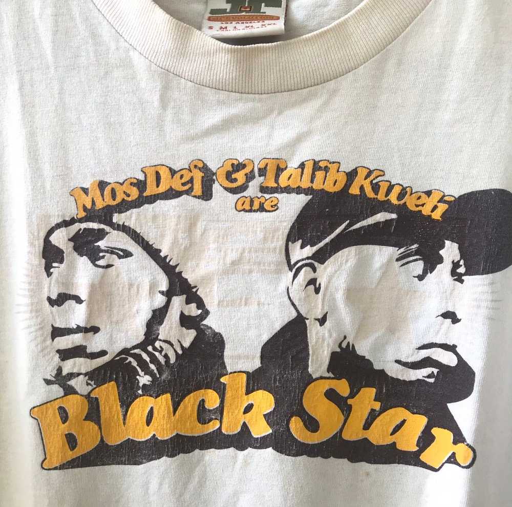 Band Tees × Vintage Black Star Rap Tee T-Shirt Mo… - image 3