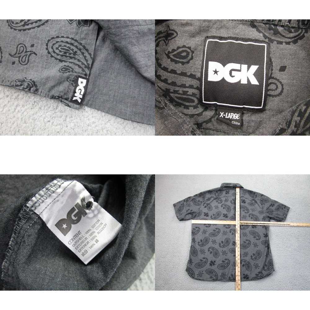 Dgk DGK Chambray Shirt Mens XL Gray Button-up Sho… - image 4