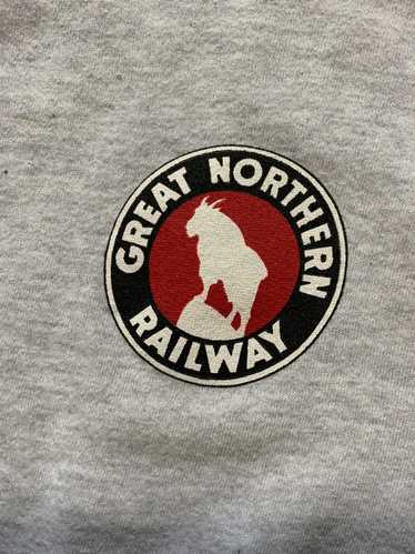 Jerzees × Vintage VTG Great Northern Railway Rocky