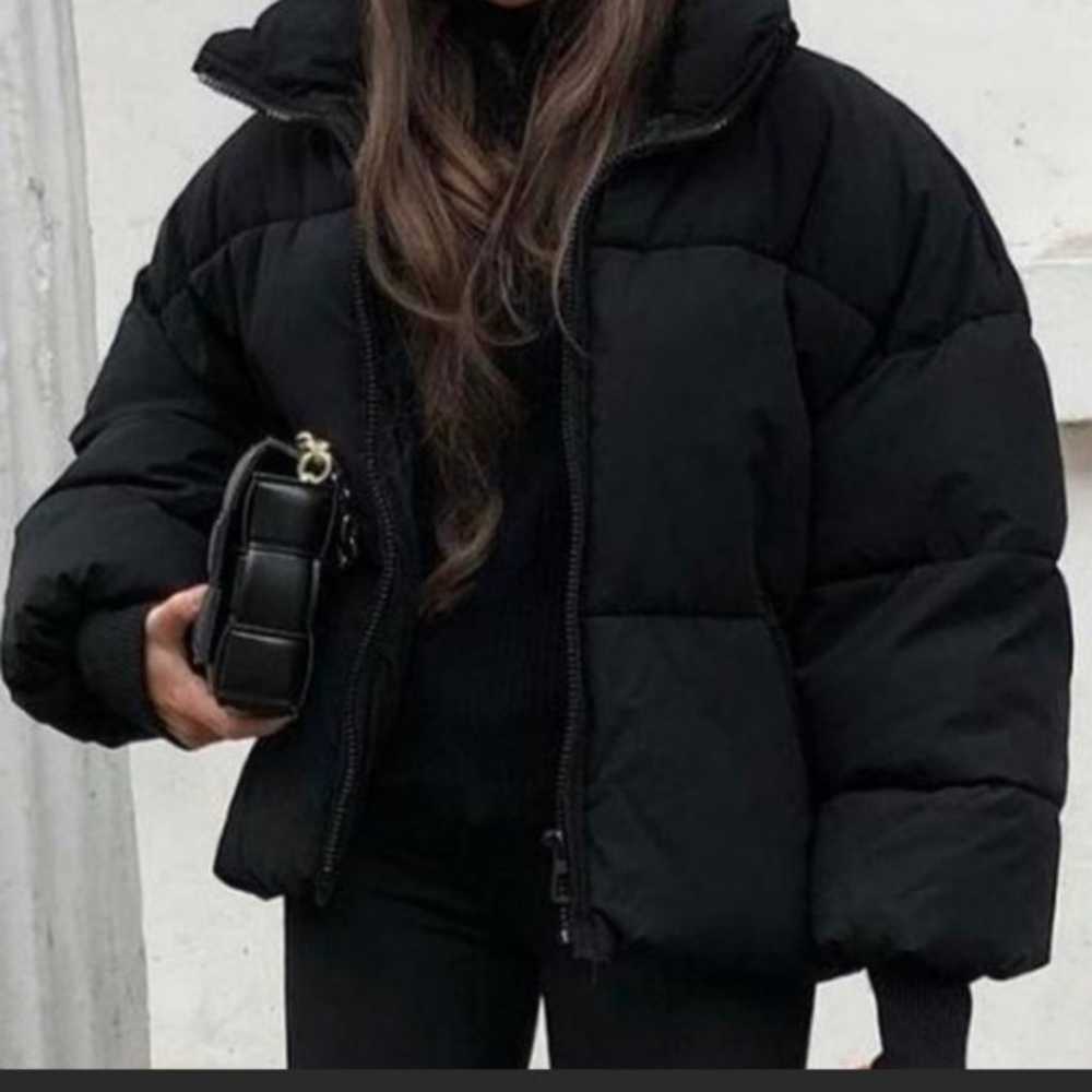 Zara oversized puffer black jacket Bloggers favor… - image 4