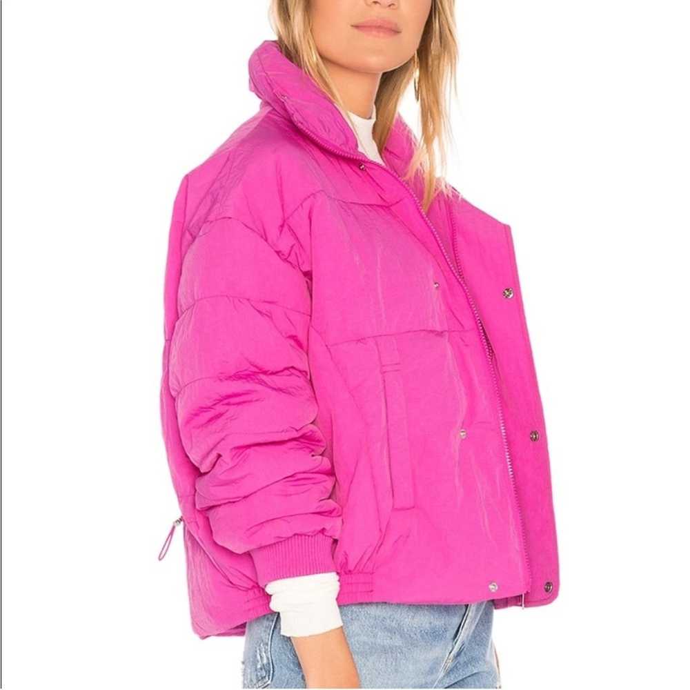 Free People Slouchy Cropped Puffer Coat in Pink - image 2