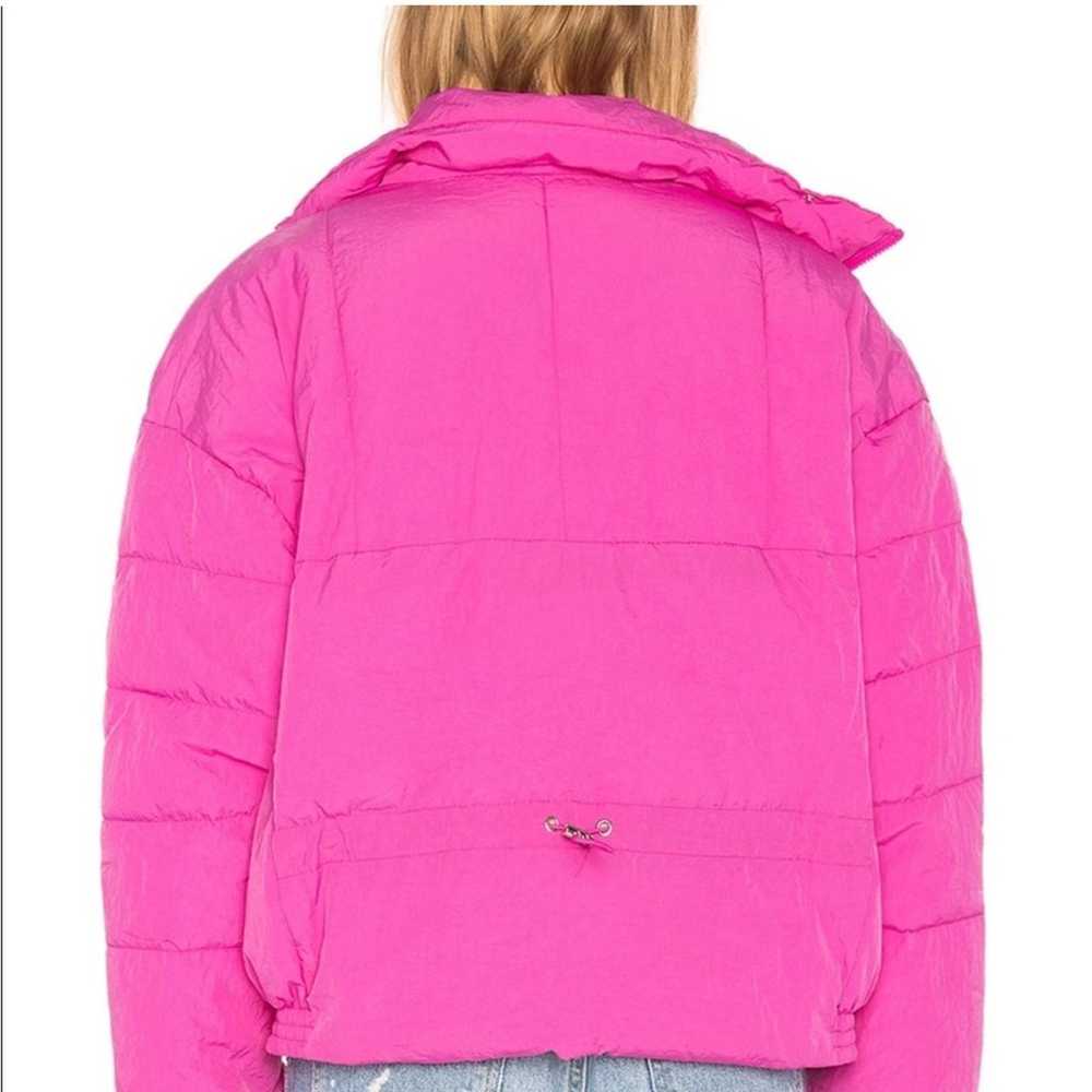 Free People Slouchy Cropped Puffer Coat in Pink - image 3
