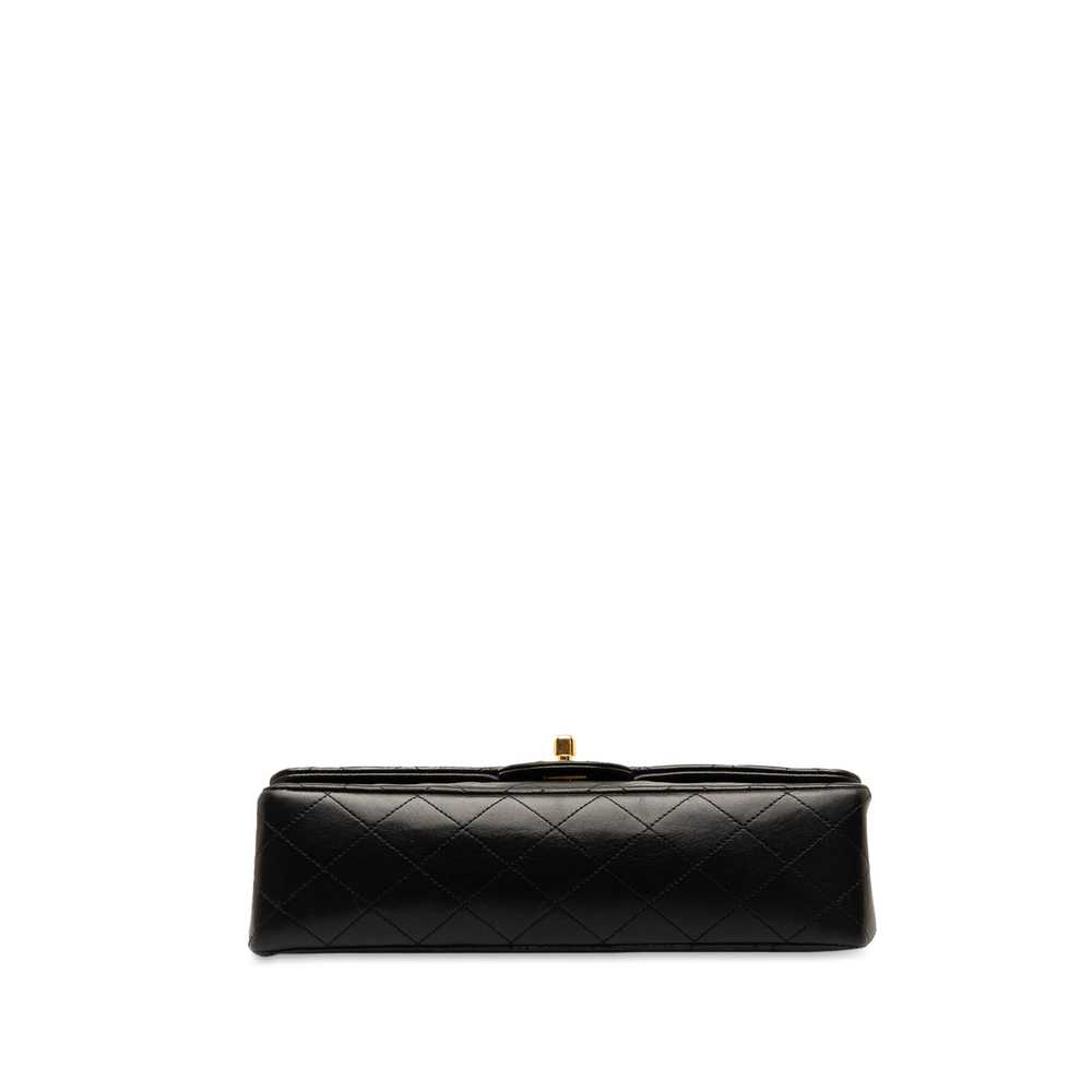 Black Chanel Medium Classic Lambskin Double Flap … - image 4