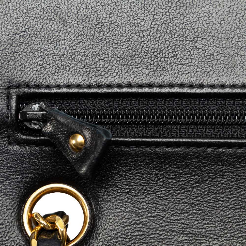Black Chanel Medium Classic Lambskin Double Flap … - image 9