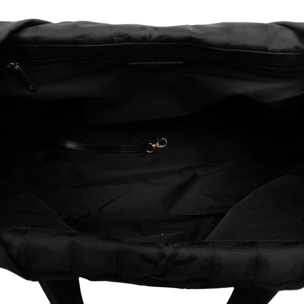 Black Chanel New Travel Line Tote - image 5