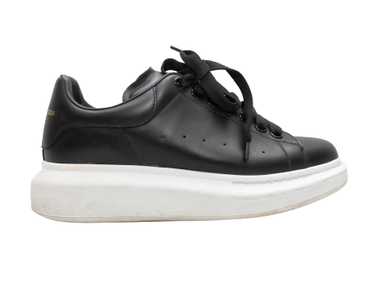 Black & White Alexander McQueen Platform Sneakers… - image 1