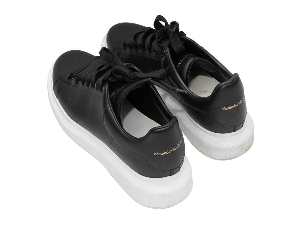 Black & White Alexander McQueen Platform Sneakers… - image 3