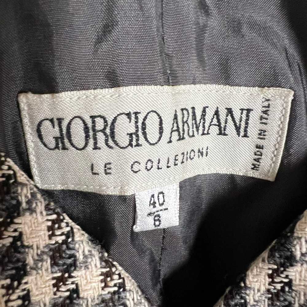 Giorgio Armani Vintage Checkered Houndstooth Wool… - image 10