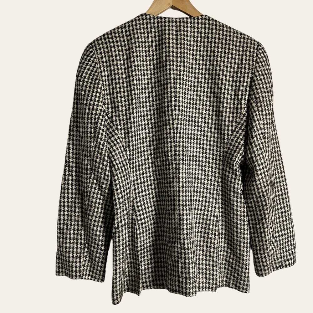 Giorgio Armani Vintage Checkered Houndstooth Wool… - image 7