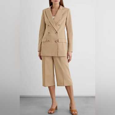Iris + Ink Dylan Camel Tan Double Breasted Blazer - image 1