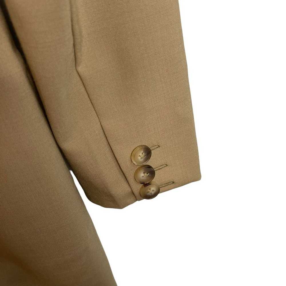 Iris + Ink Dylan Camel Tan Double Breasted Blazer - image 7