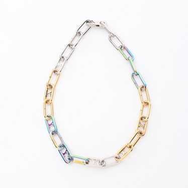 Louis Vuitton Collier Signature Chain Necklace Mu… - image 1