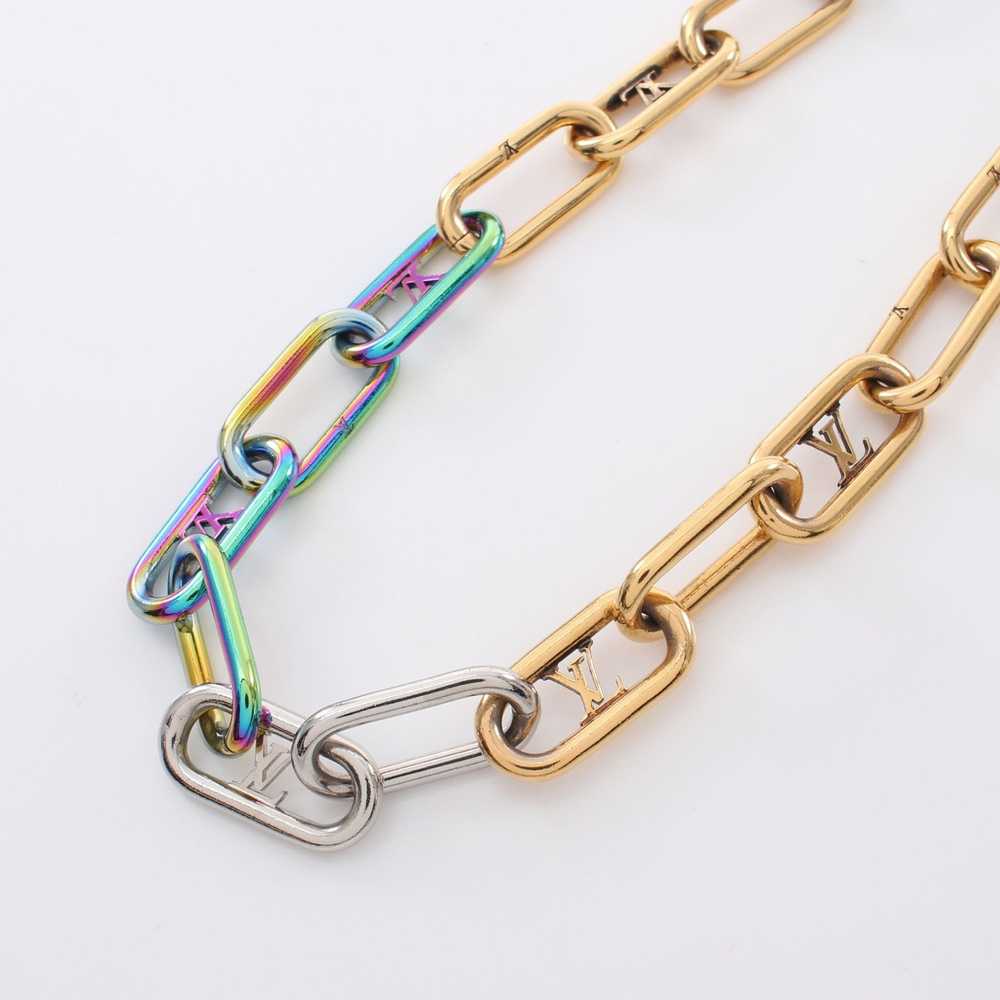 Louis Vuitton Collier Signature Chain Necklace Mu… - image 2