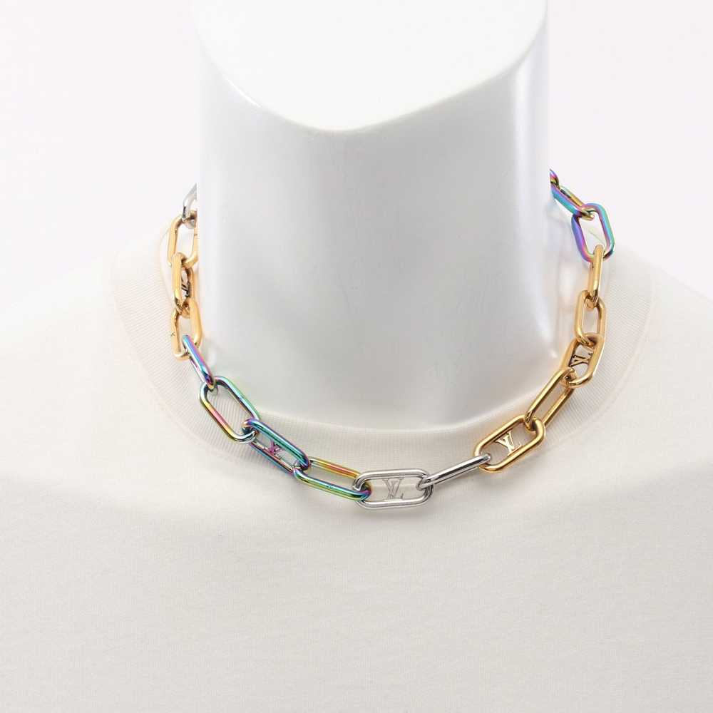 Louis Vuitton Collier Signature Chain Necklace Mu… - image 4