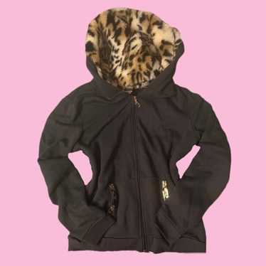 Juicy couture fur hood jacket - image 1