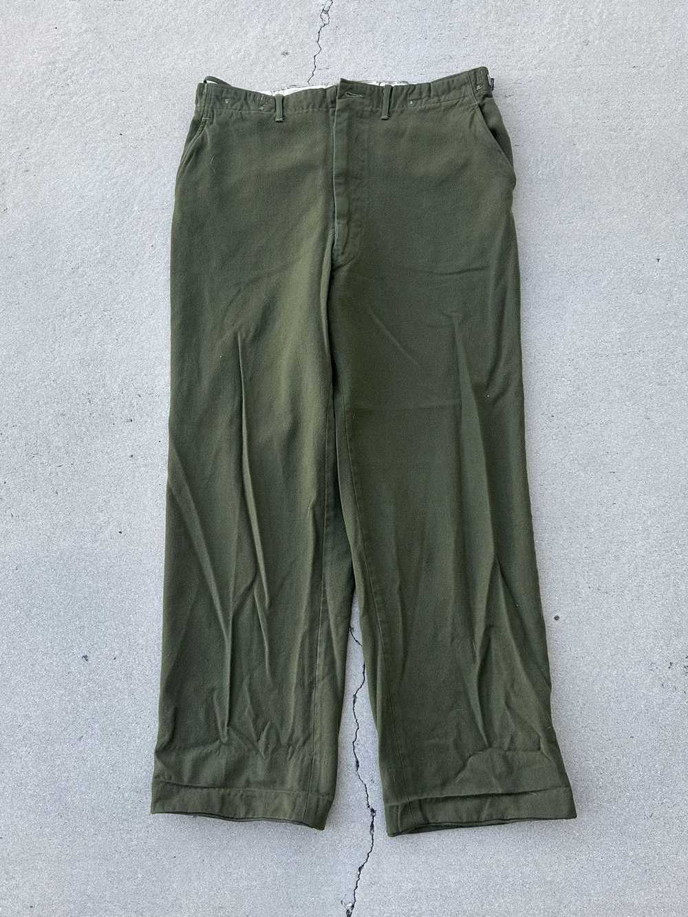 Military × Vintage Vintage 50s Wool Military Pant - image 1