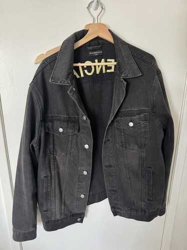 Balenciaga europe denim jacket best sale