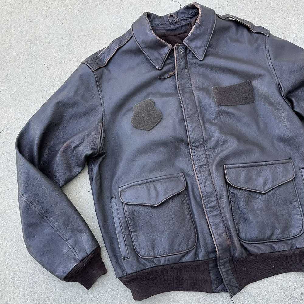 Bomber Jacket × Military × Vintage Vintage 80s Br… - image 5