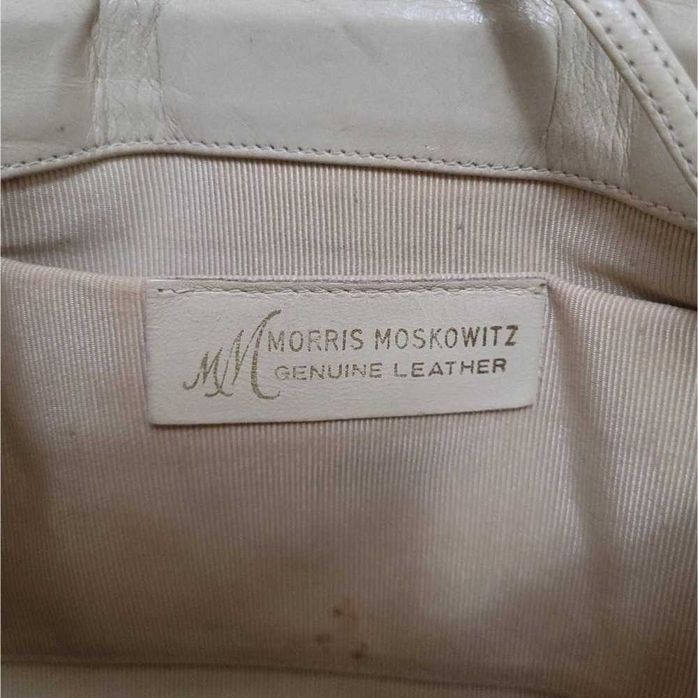 Morris Moskowitz Vintage Off-White Leather Conver… - image 2