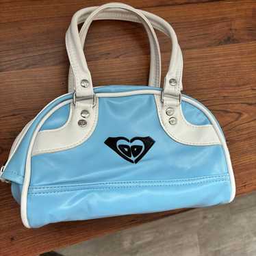 Vintage Roxy Handbag/Purse Y2K Blue and White - image 1