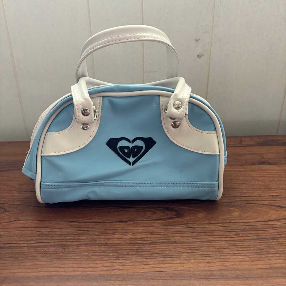 Vintage Roxy Handbag/Purse Y2K Blue and White - image 3