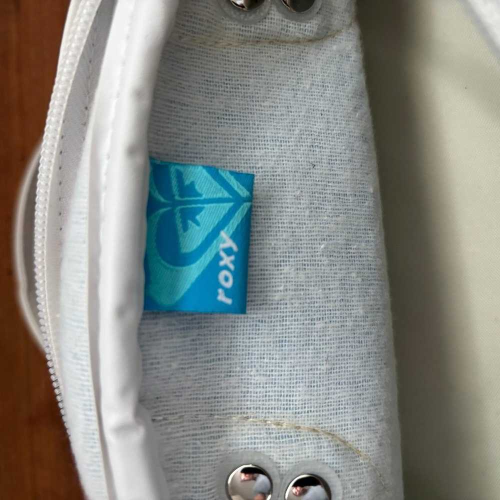Vintage Roxy Handbag/Purse Y2K Blue and White - image 6