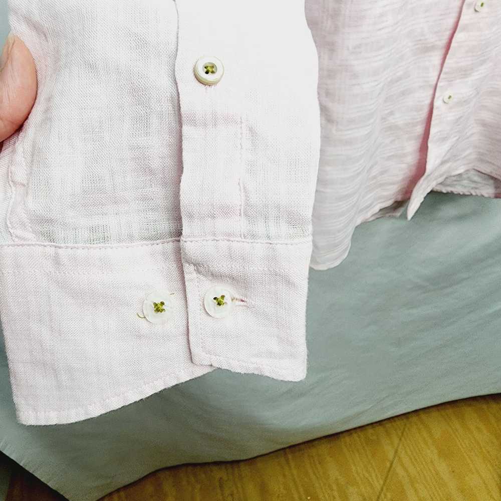 Tommy Bahama Tommy Bahama Pink Linen Blend Button… - image 8
