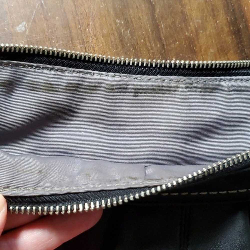 Coach Vintage Soho Pleated Shoulder Bag Black Lea… - image 8