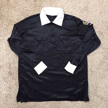 Vintage Men's Unbranded Polo Shirt XL Black 1/4 Z… - image 1