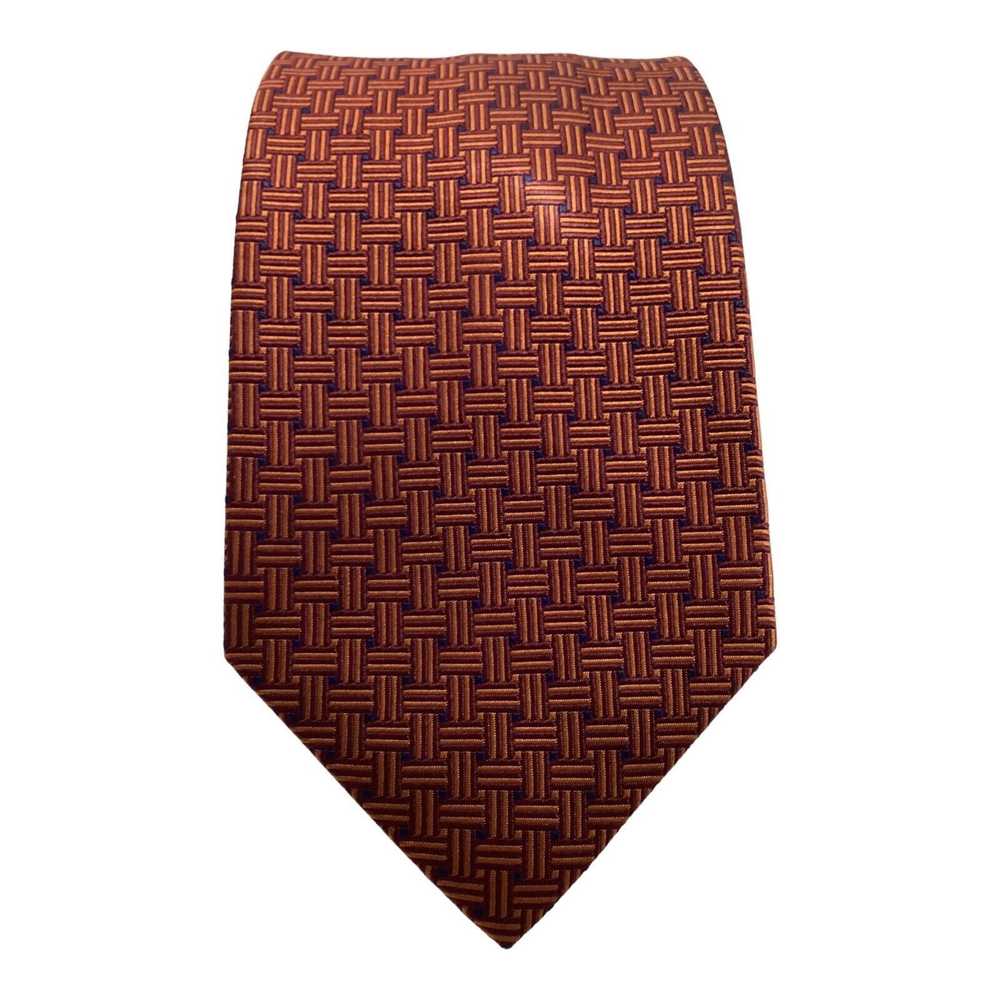 Brioni BRIONI Geometric Silk Tie Hand Made Italy … - image 1