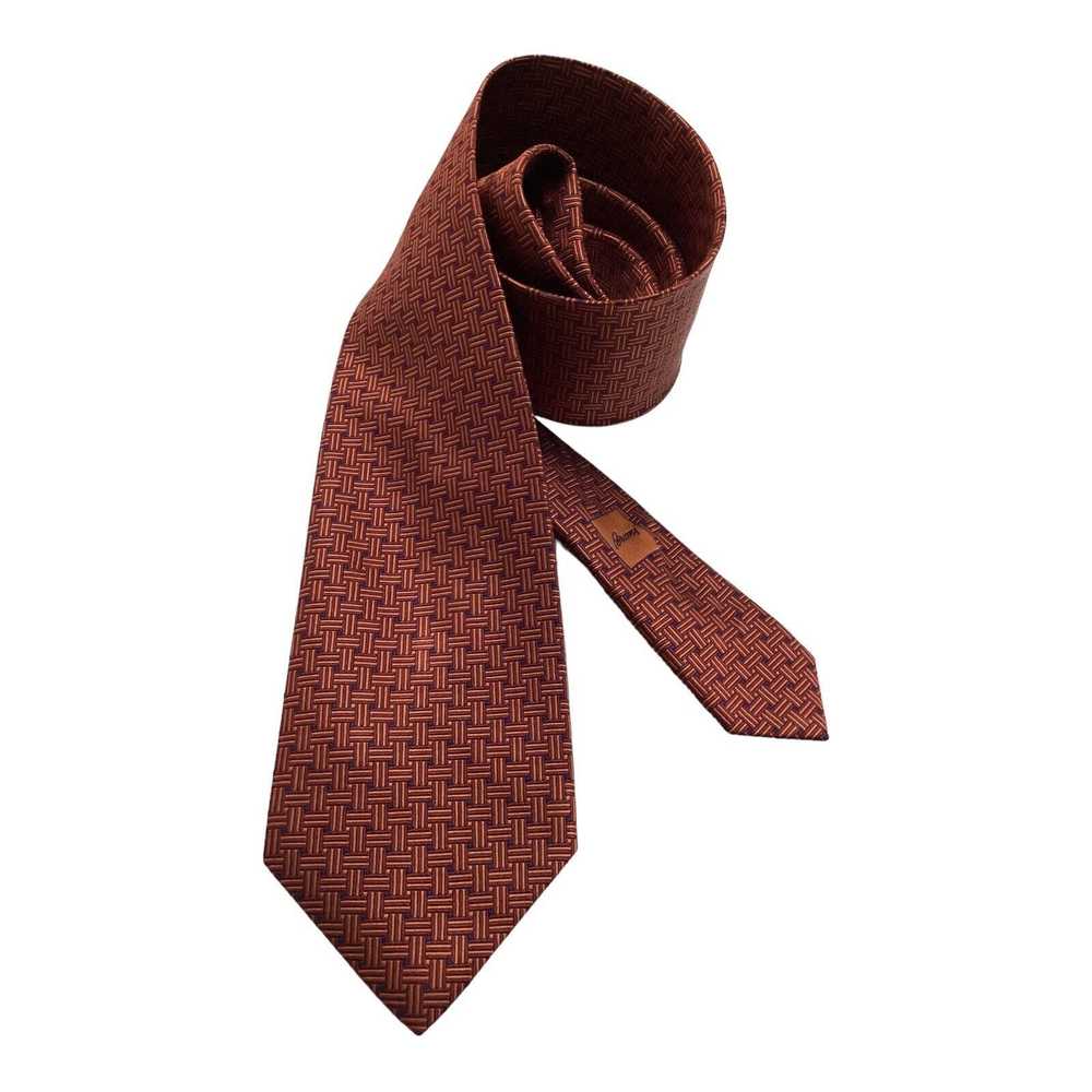 Brioni BRIONI Geometric Silk Tie Hand Made Italy … - image 2