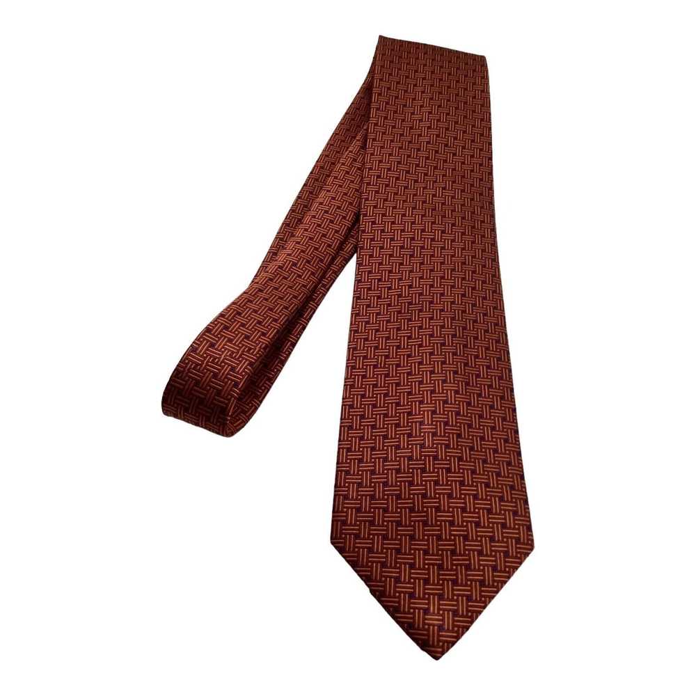 Brioni BRIONI Geometric Silk Tie Hand Made Italy … - image 7