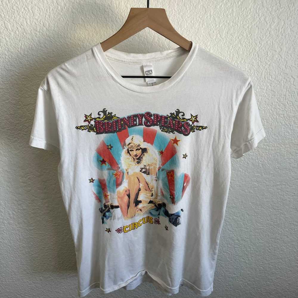 Vintage Britney Spears The Circus Tour T-Shirt Ad… - image 1