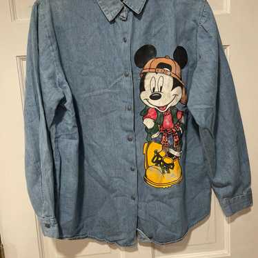 Vintage Disney Mickey unlimited Jerry Leigh denim… - image 1