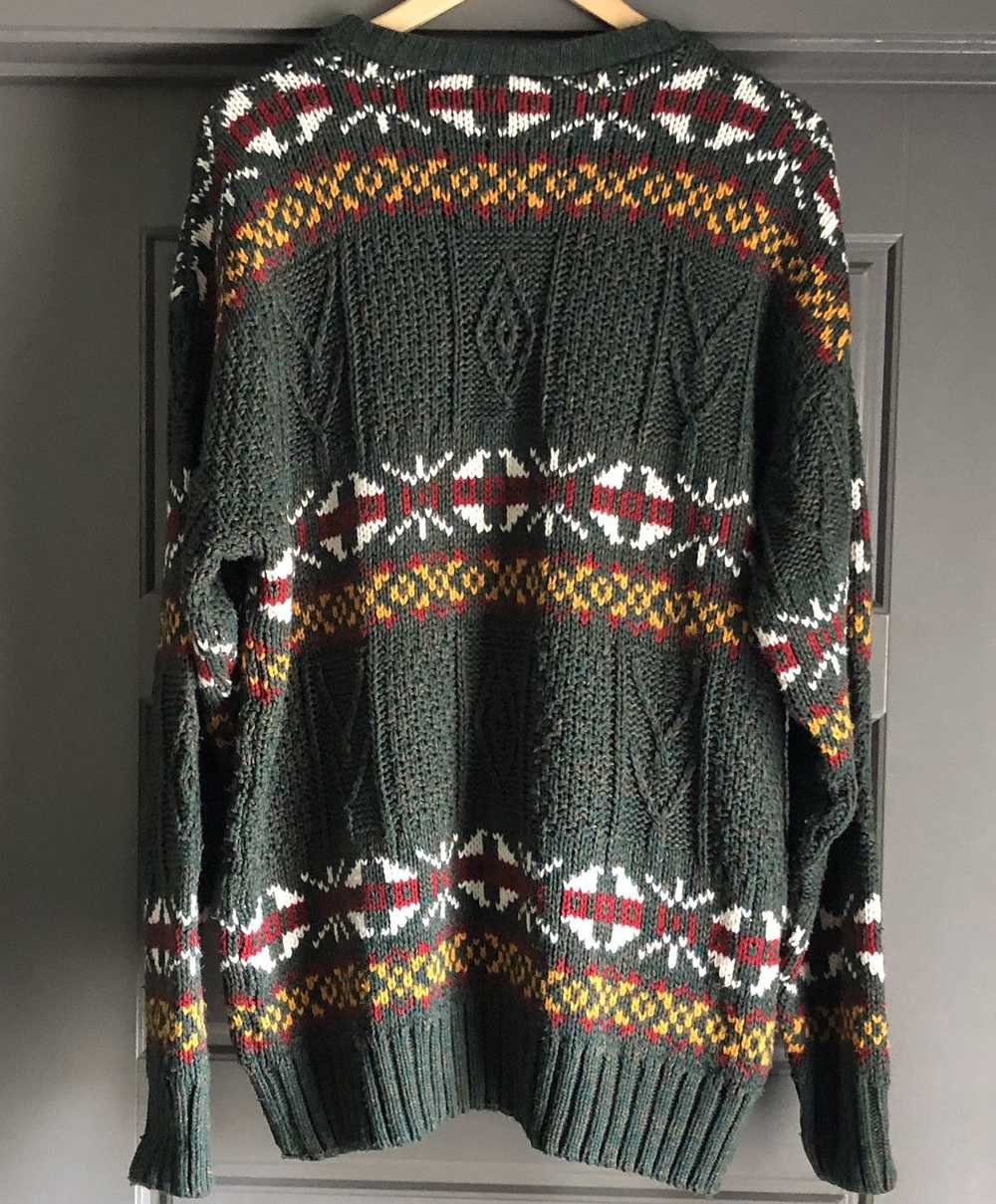 Coloured Cable Knit Sweater × Protege × Vintage V… - image 4