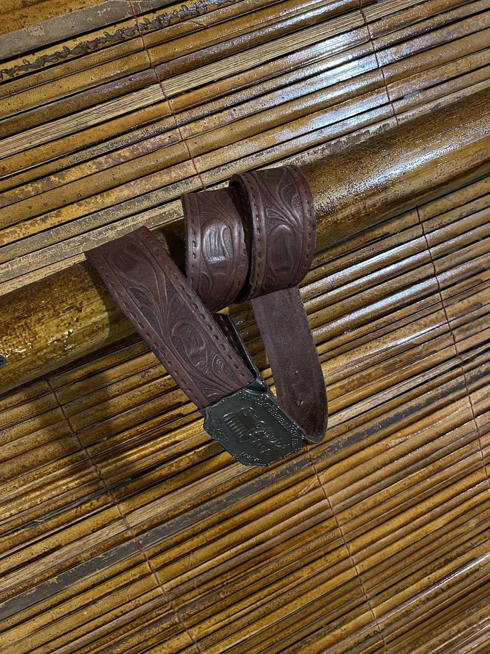 Japanese Brand × Vintage Vintage Lather Belt - image 4