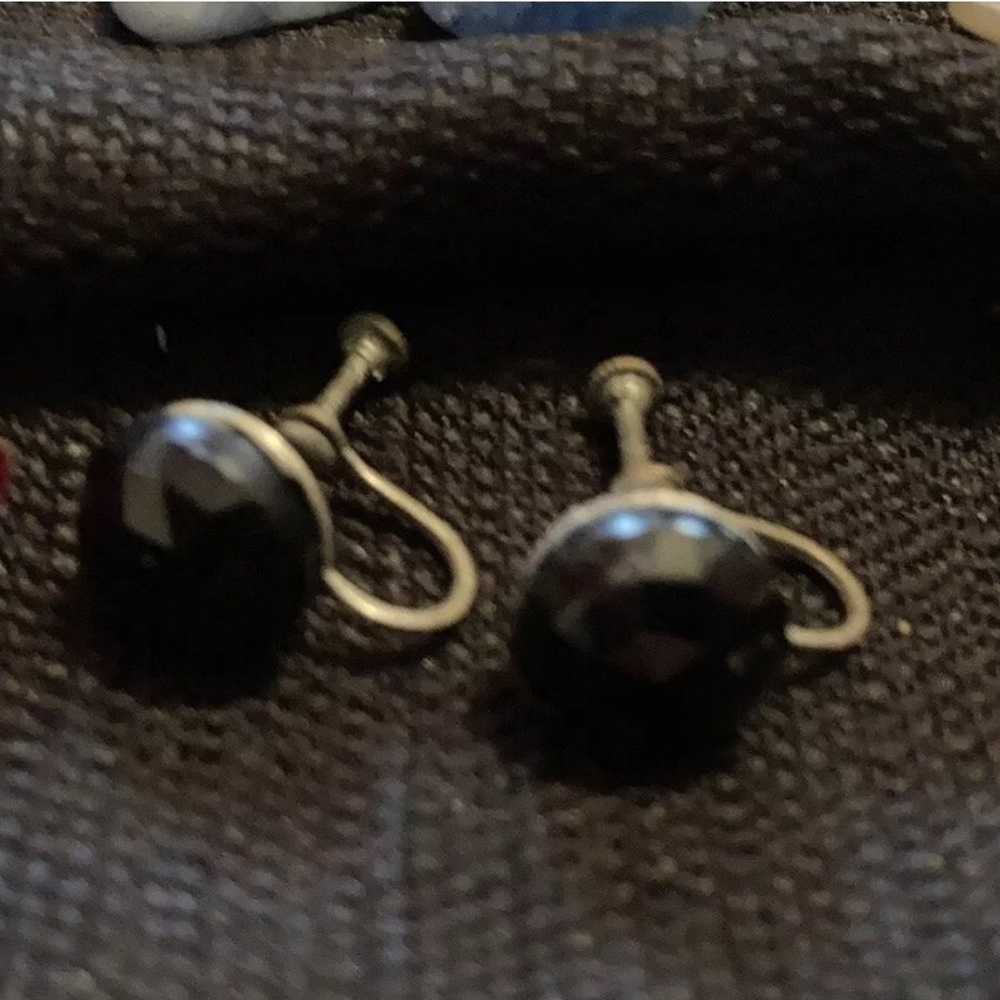 Lot of 9 Pair Vintage Screw Back Earrings Assorte… - image 6