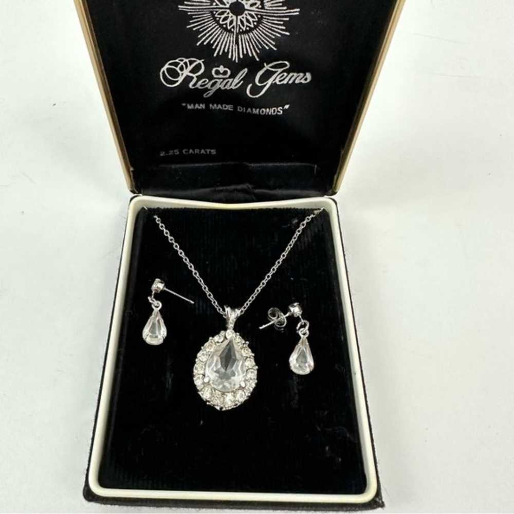 Royal Gems Vintage Man-Made Diamond Rhinestone Cr… - image 1