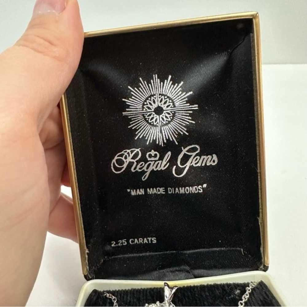 Royal Gems Vintage Man-Made Diamond Rhinestone Cr… - image 5