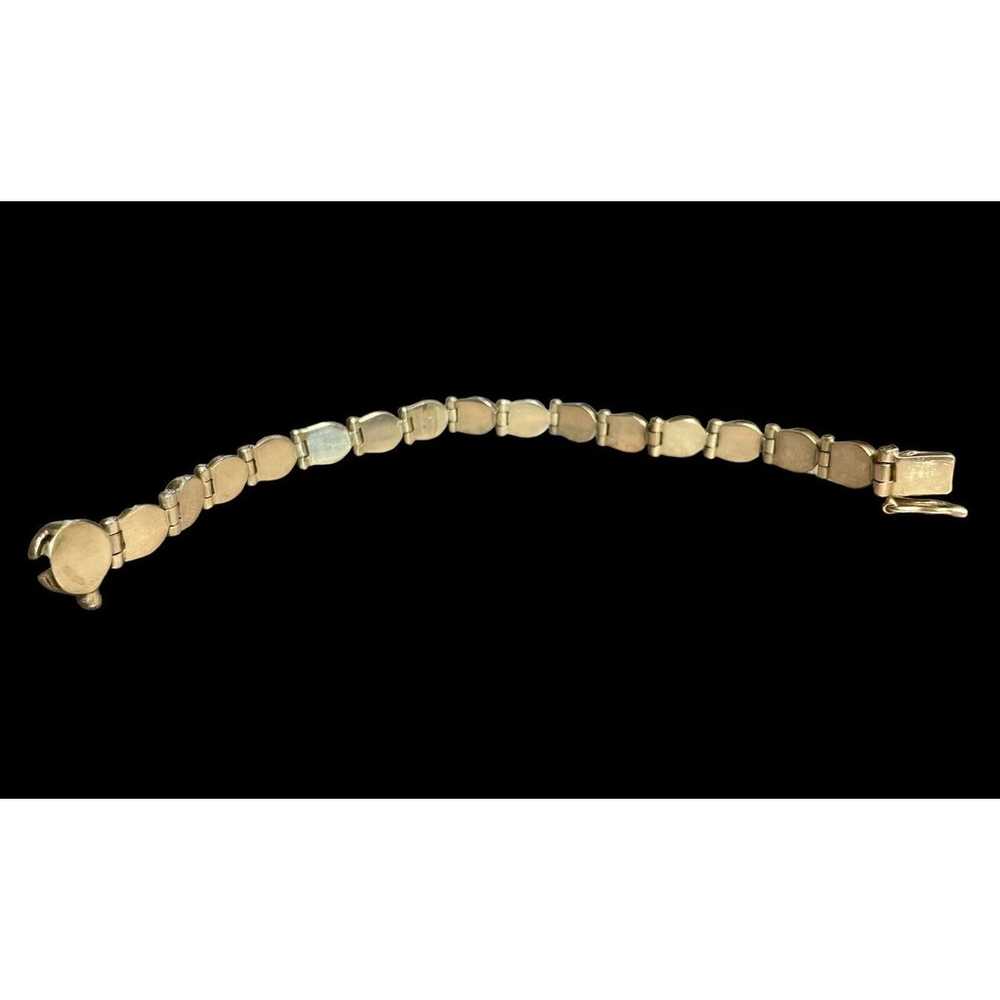 Scandean 950 Sterling Silver Bracelet Round Opal … - image 10
