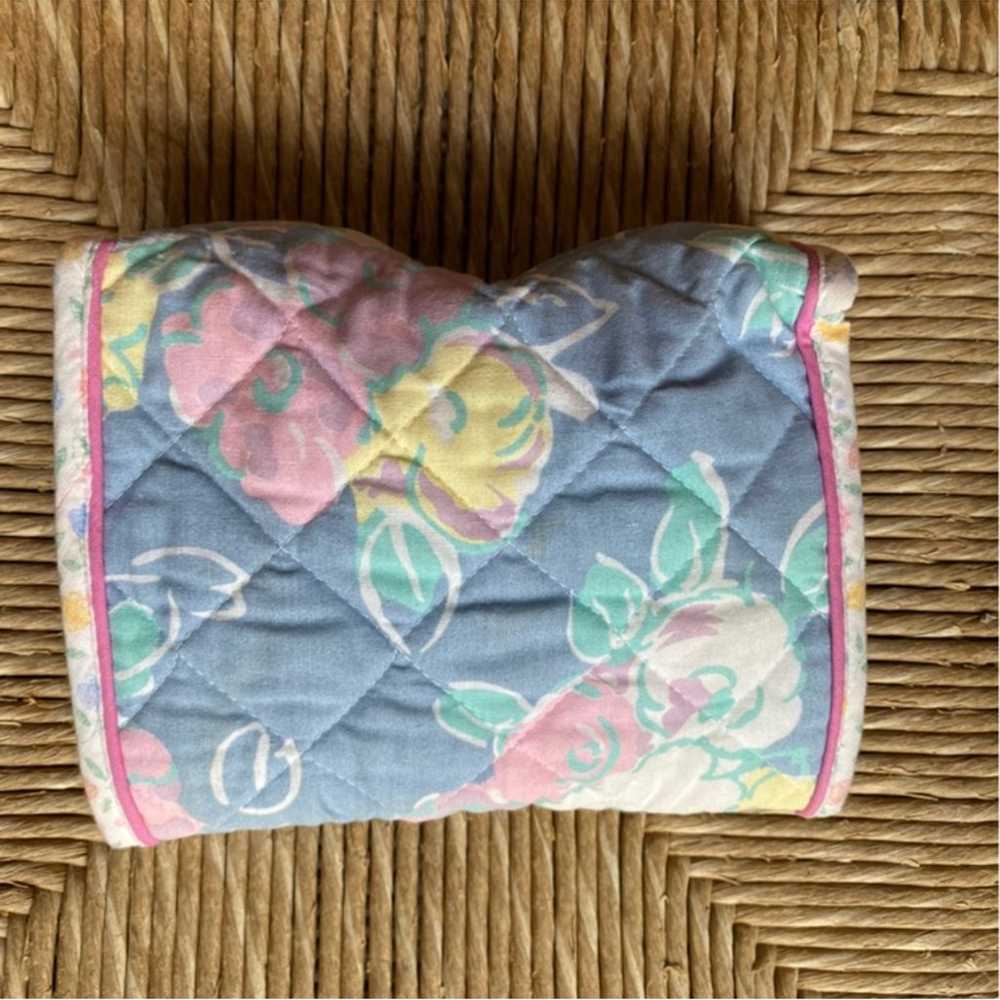 Vintage celebrity small quilted bag makeup purse - image 2