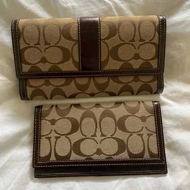 Coach wallet and check book