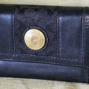 Vintage Coach mini clutch wallet