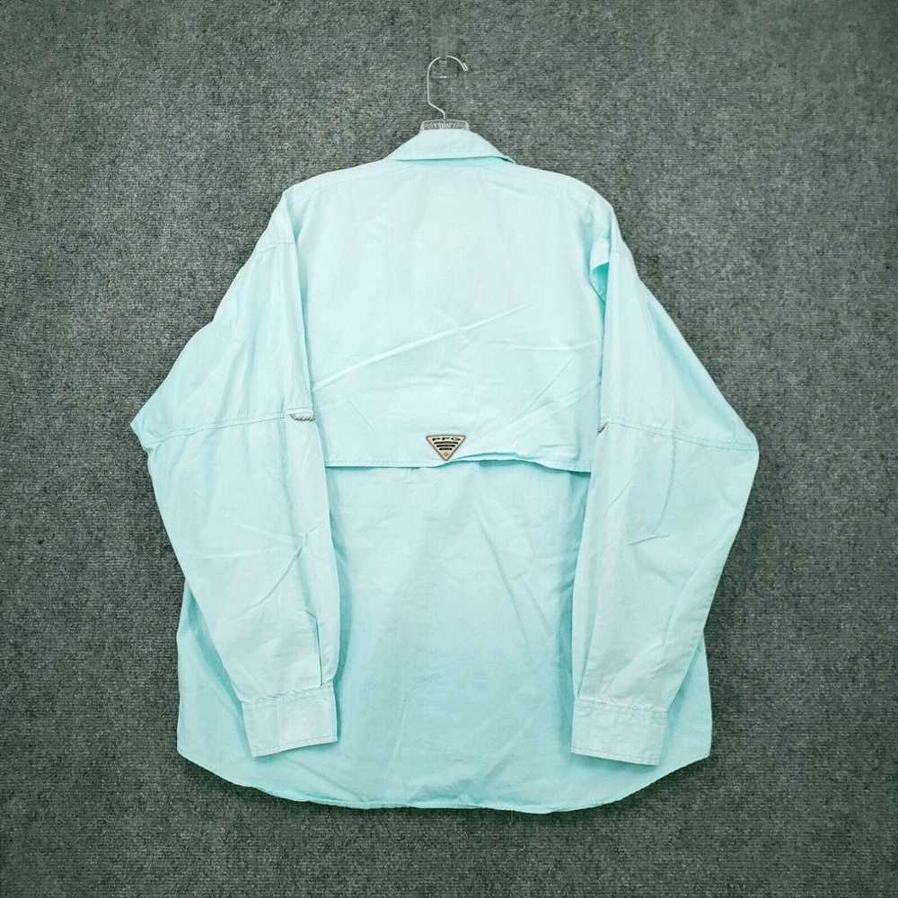 Vintage Columbia Button Up Shirt Mens M Medium Bl… - image 2