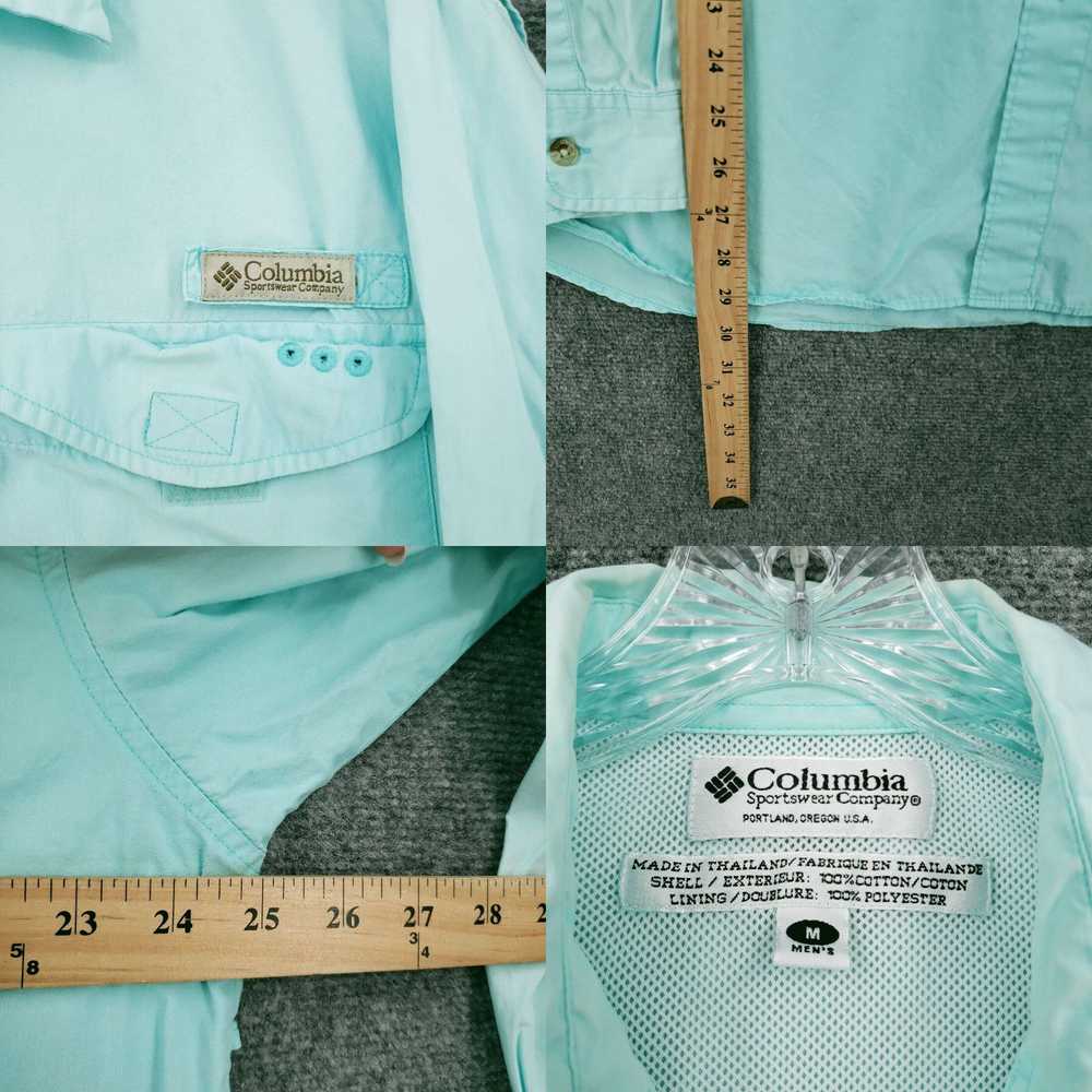 Vintage Columbia Button Up Shirt Mens M Medium Bl… - image 4