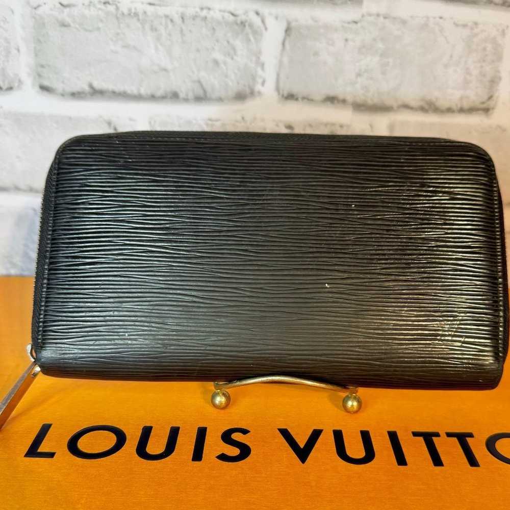 Louis Vuitton Epi Zippy Organizer Wallet Black No… - image 1
