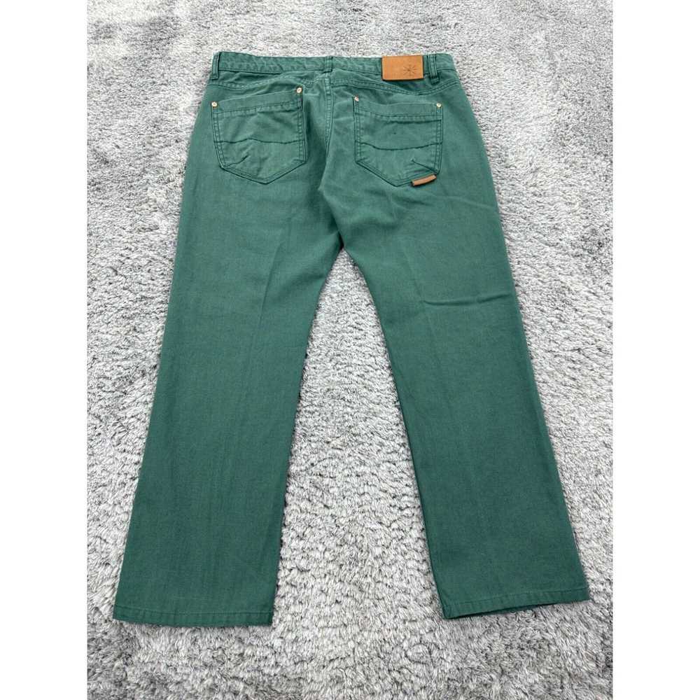 Vintage BC London Jeans Mens 36R Green Button Fly… - image 2