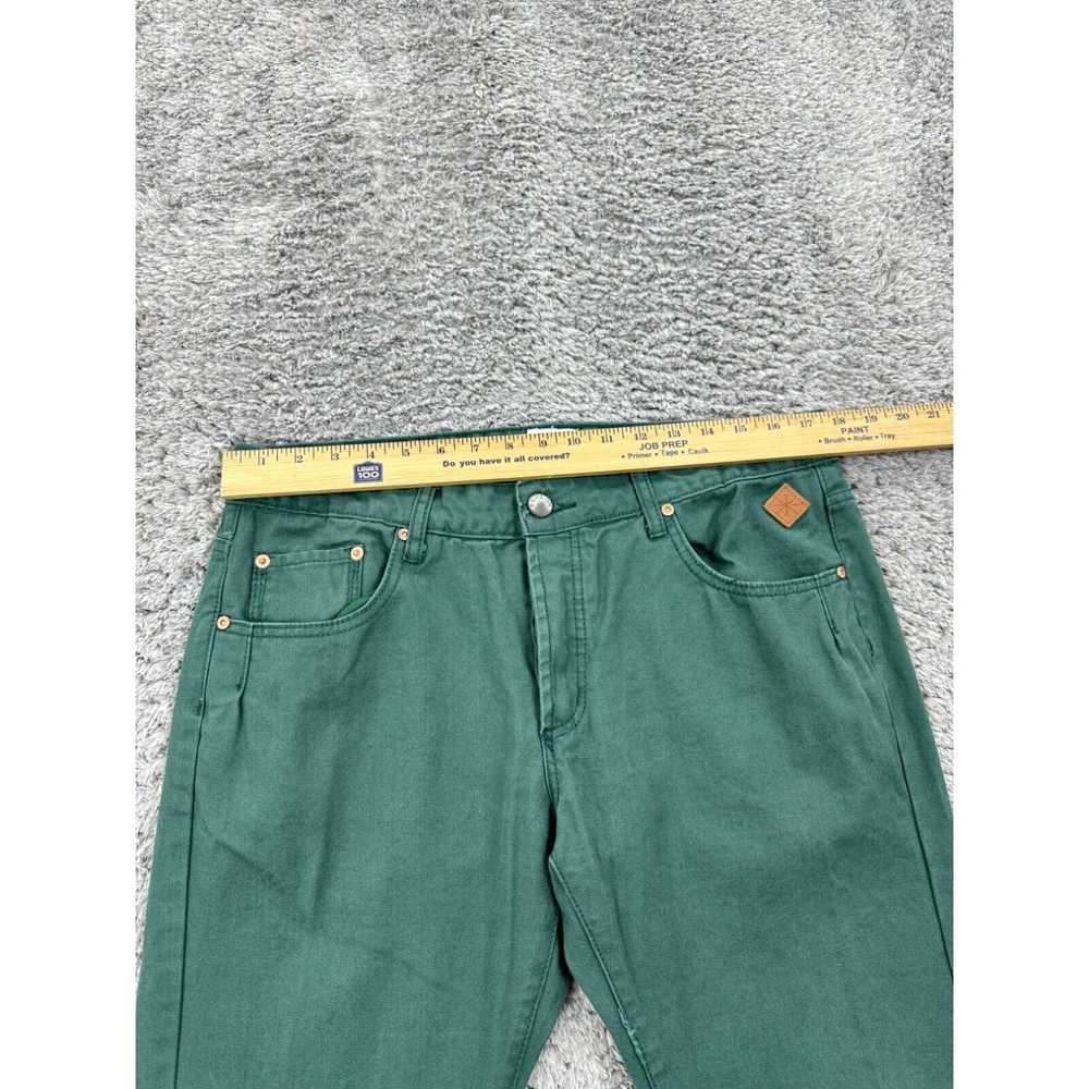 Vintage BC London Jeans Mens 36R Green Button Fly… - image 3