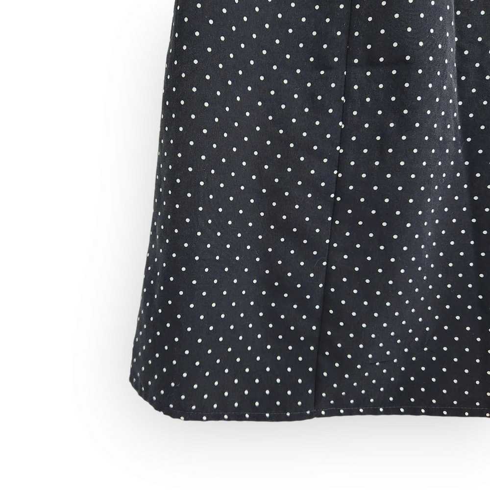 Vintage Basic Editions Black Polka Dot Wrap Dress… - image 4